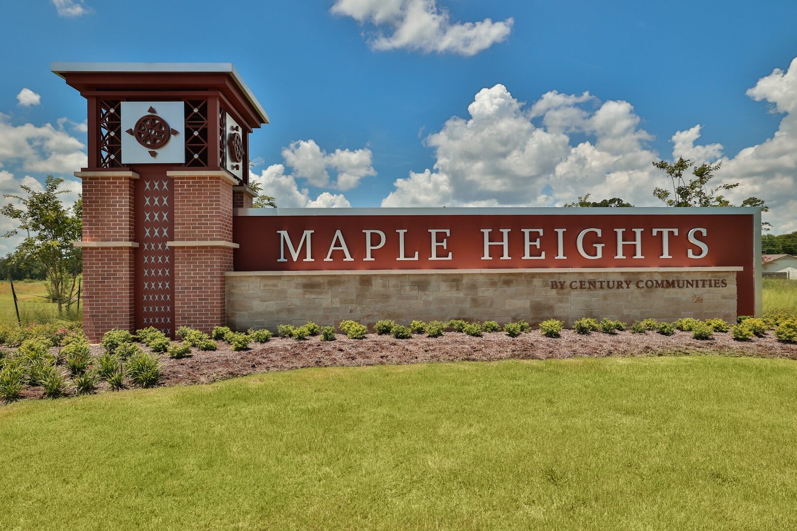 Maple Heights monument alternate view